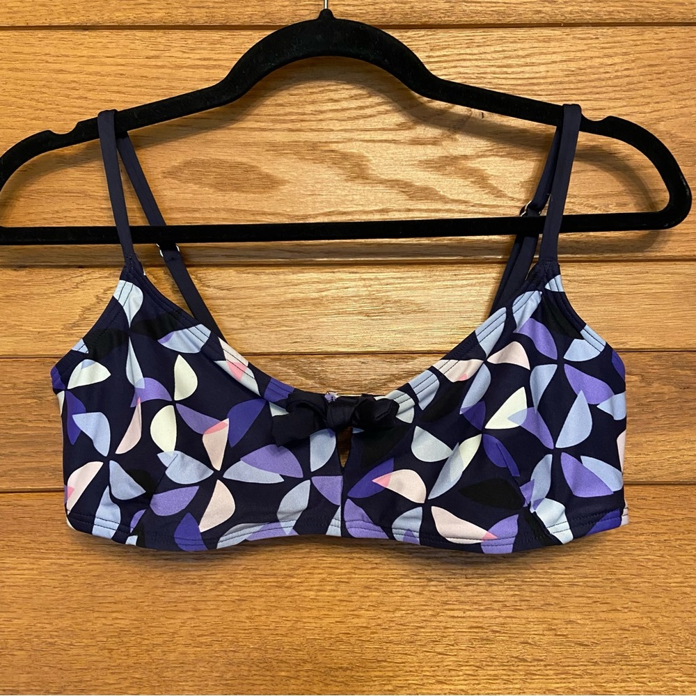 Kate Spade Tie Front bikini top
